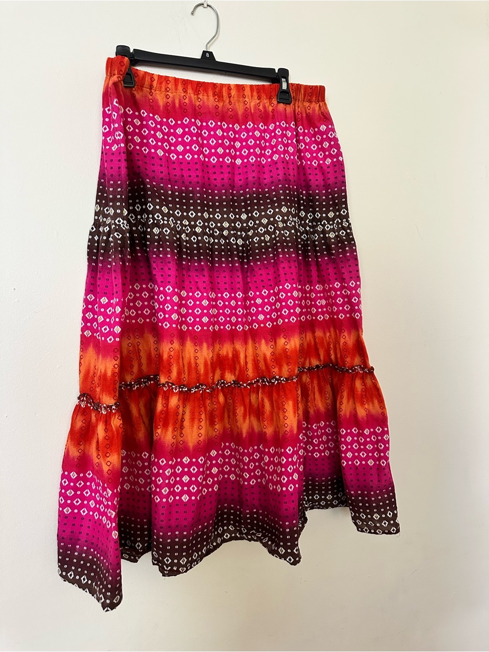 Covington Colorblock Tiered Maxi Skirt - L/G